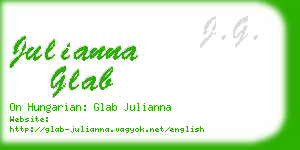 julianna glab business card